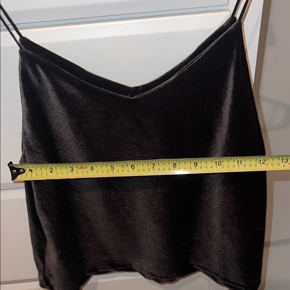 Elegant Black Velvet Women's Top - Picture 3 of 3